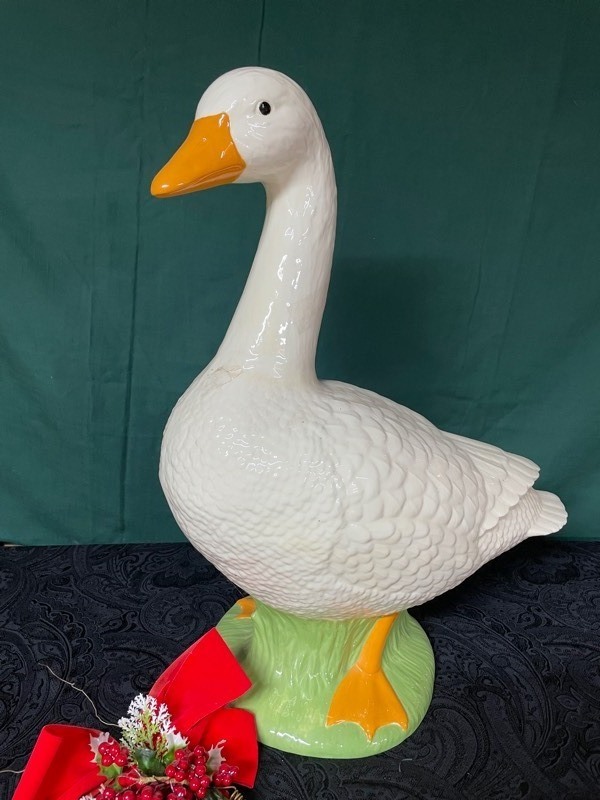lot 86 image: 24 Tall Ceramic Goose