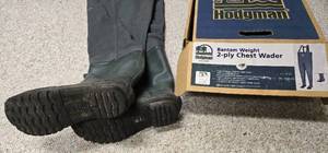 lot 61 image: Hodgman Bantam Lightweight Nylon Waders Model W202 (Mens size10)