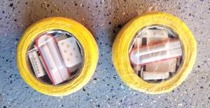 lot 213 image: Pair of Pocket Tents Emergency Tents