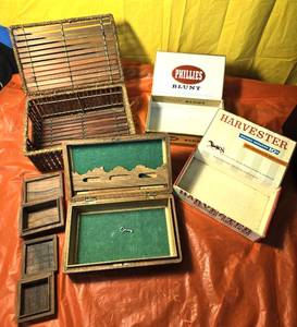 lot 171 image: Wooden and Cigar Boxes