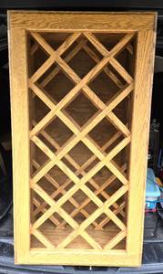 lot 223 image: Oak Wall Wine Rack