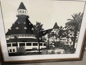 lot 116 image: Hotel del Coronado Artwork Signed by Anthony J Williams