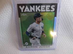 lot 2 image: 2021 Topps Chrome Aaron Judge Card...