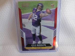 lot 8 image: 2021 Score Kyle Rudolph Red Dots Ca...