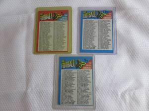lot 10 image: 1971 Topps Check List Football Card...