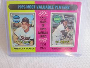 lot 37 image: 1975 Topps Harmon Killebrew & Willi...
