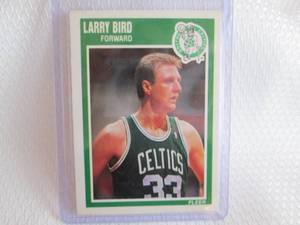 lot 52 image: 1989-90 Fleer Larry Bird Card...