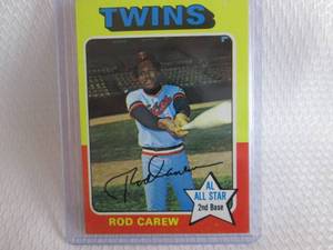lot 57 image: 1975 Topps Rod Carew Card...