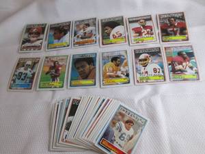 lot 81 image: Assorted 1983 Topps Football Cards...