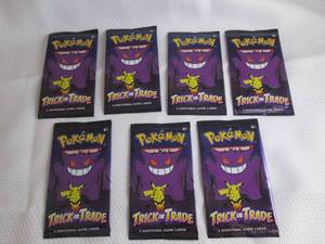 lot 87 image: 7 2023 Pokemon Trick Or Trade Packs...