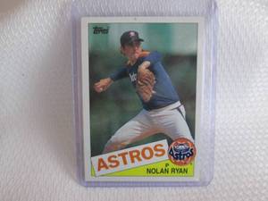 lot 89 image: 1985 Topps Nolan Ryan Card...