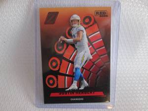 lot 94 image: 2022 Zenith Justin Herbert Red Zone...