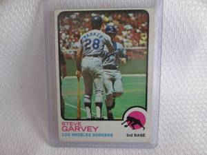 lot 108 image: 1973 Topps Steve Garvey Card...