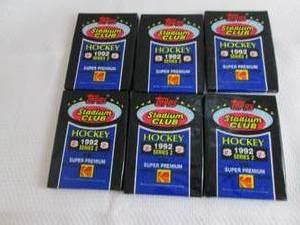 lot 121 image: 6 1992 Stadium Club Hockey Series 2...