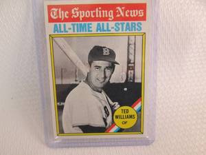 lot 129 image: 1976 Topps Ted Williams All Time Al...