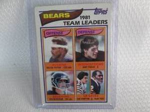lot 131 image: 1982 Topps Walter Payton Bears Team...