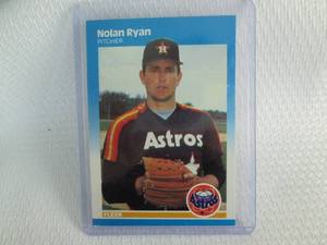 lot 137 image: 1987 Fleer Nolan Ryan Card...