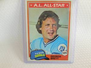 lot 151 image: 1981 Topps George Brett Card...