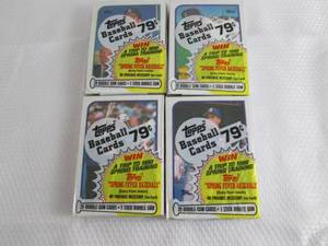 lot 157 image: 4 1989 Topps Baseball Cello Packs...