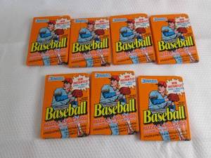 lot 165 image: 7-1990 Donruss Baseball Packs...