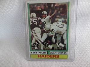 lot 166 image: 1974 Topps Ken Stabler Card...
