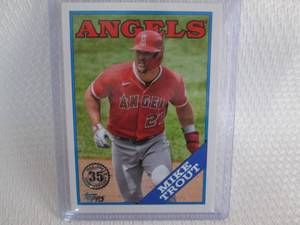 lot 171 image: 2023 Topps Mike Trout 88 Topps Ins...