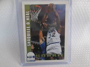 lot 173 image: 1992-93 NBA Hoops Shaquille ONeal ...