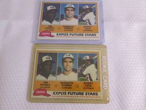 lot 177 image: 2 1981 Topps Tim Raines Rookie Card...