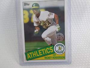 lot 179 image: 2020 Topps Rickey Henderson 85 Top...