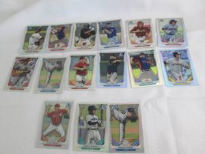 lot 180 image: 15 2014 Bowman Baseball Refractor C...
