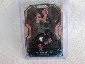 lot 184 image: 2020-21 Prizm Jayson Tatum Card...