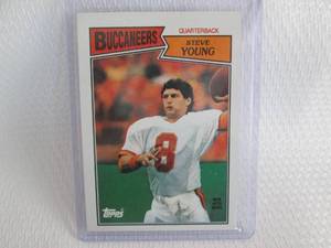 lot 197 image: 1987 Topps Steve Young Card...