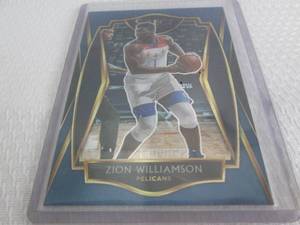 lot 204 image: 2020-21 Select Blue Zion Williamson...