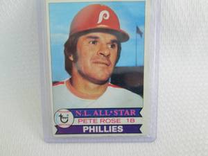 lot 206 image: 1979 Topps Pete Rose Card...