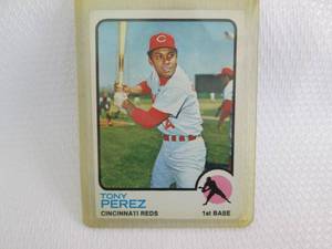 lot 208 image: 1973 Topps Tony Perez Card...