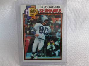 lot 213 image: 1979 Topps Steve Largent Card...