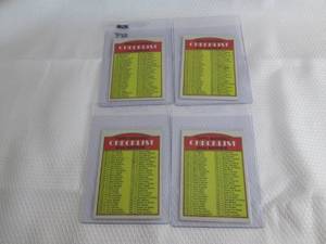 lot 224 image: Assorted 1972 Topps Baseball Checkl...