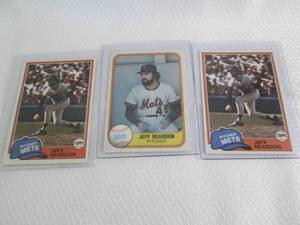 lot 236 image: 3 1981 Topps & Fleer Jeff Reardon R...