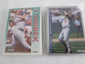 lot 239 image: 1992 &1993 Fleer Minnesota Twins Te...