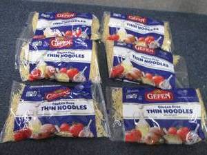lot 282 image: 6 Bags Gefen Gluten Free Thin Noodl...
