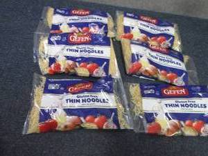 lot 287 image: 6 Bags Gefen Gluten Free Thin Noodl...