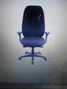 lot 327 image: Tempur-Pedic Ergonomic Fabric Swive...