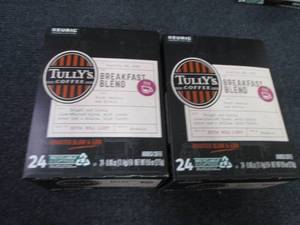 lot 341 image: 2- 24 Count Tullys Coffee Breakfas...