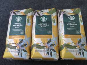 lot 345 image: 3- 16 oz Starbucks Veranda Blend Wh...