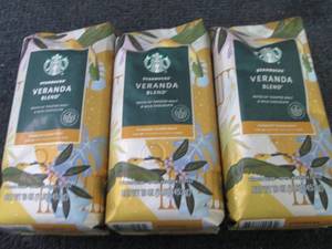 lot 346 image: 3- 16 oz Starbucks Veranda Blend Wh...