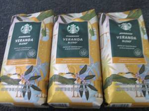 lot 347 image: 3- 16 oz Starbucks Veranda Blend Wh...