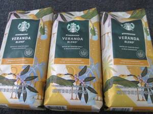 lot 349 image: 3- 16 oz Starbucks Veranda Blend Wh...