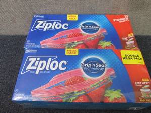 lot 353 image: 2- 75 ct Ziploc Gallon Storage Bags...