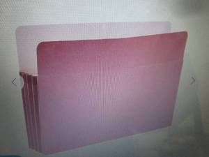 lot 354 image: Staples Reinforced File Pocket, 3.5...
