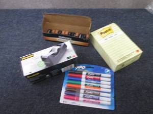 lot 364 image: Tape Dispenser, Dry Erase Markers, ...